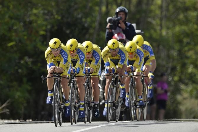 Manuele Boaro with Tinkoff-Saxo during the TTT