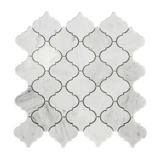 Arabesque tiles with marble effect