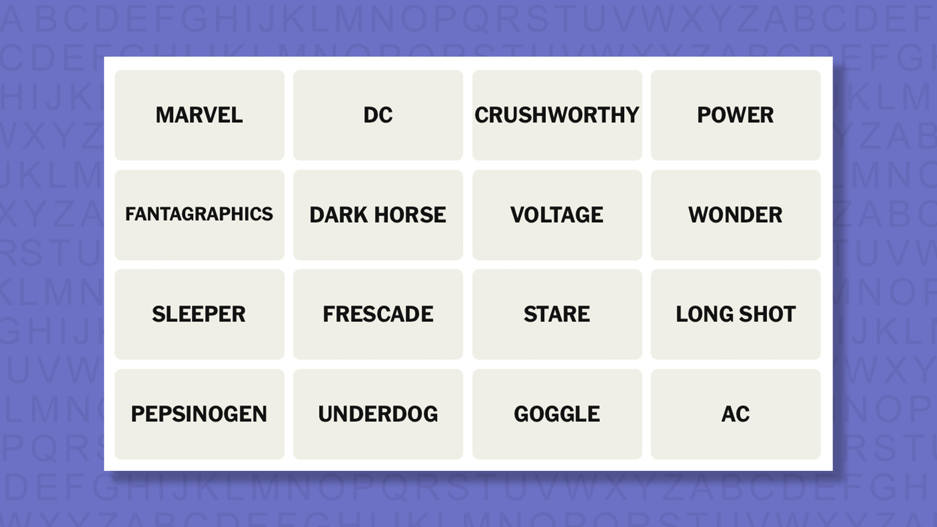 NYT Connections hints for game 1042 on a purple background