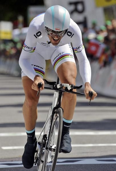 Time trial world champion Fabian Cancellara (Leopard Trek) clocked the fastest time on the final day's race of truth.