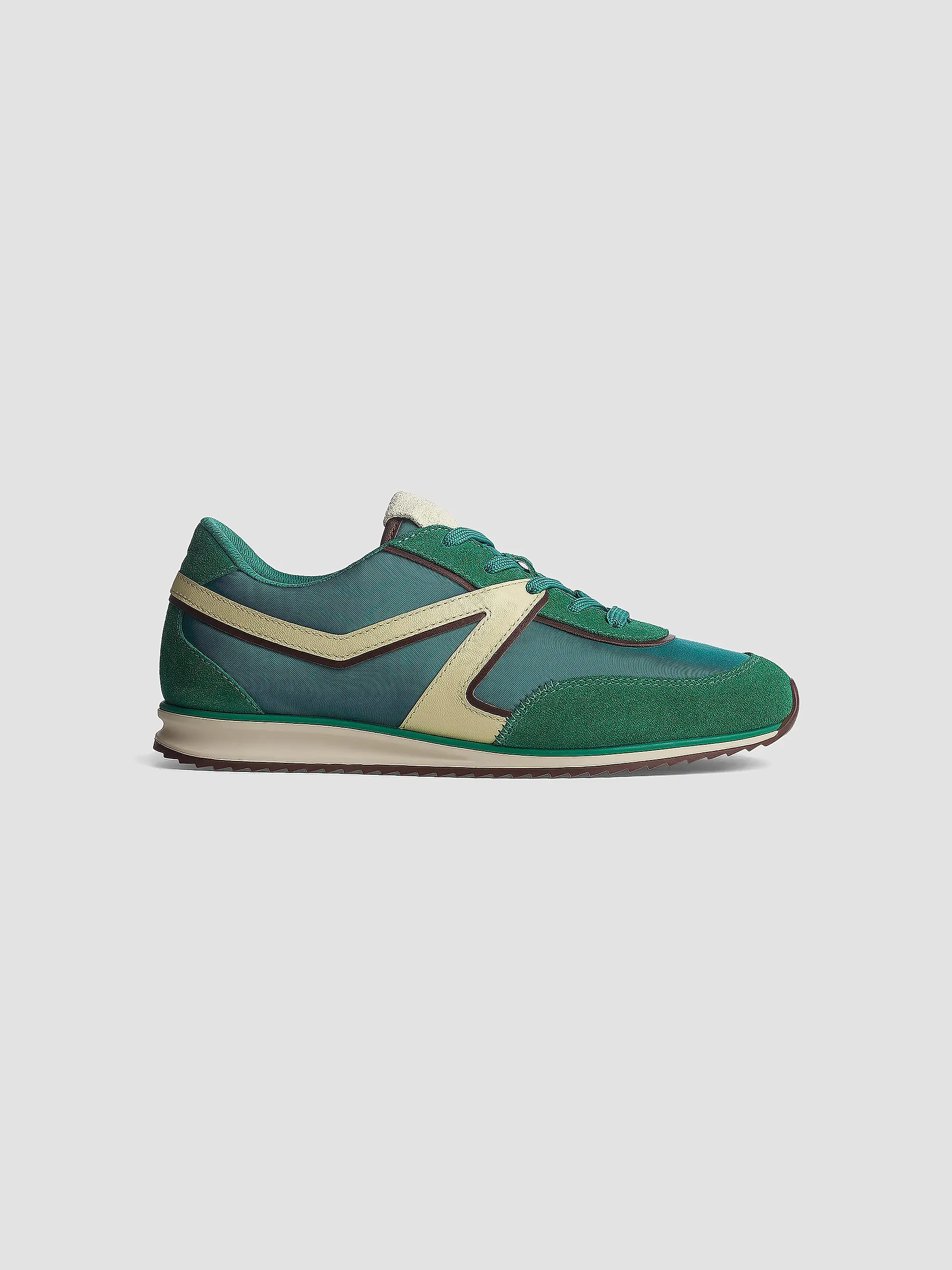 Retro Low-Top Leather Trainer Sneakers