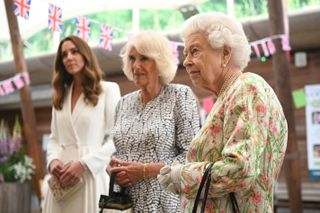 Duchesss of Cambridge and the queen
