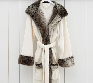 faux fur robe