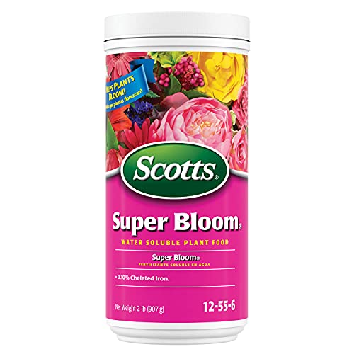 Scotts Super Bloom Water Soluble Plant Food, 2 Lb - Npk 12-55-6 - Fertilizer for Outdoor Flowers, Fruiting Plants, Containers and Bed Areas - Feeds Plants Instantly
