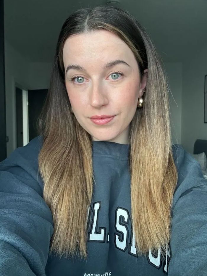 Junior beauty editor Grace Lindsay after using the Dyson Airstrait