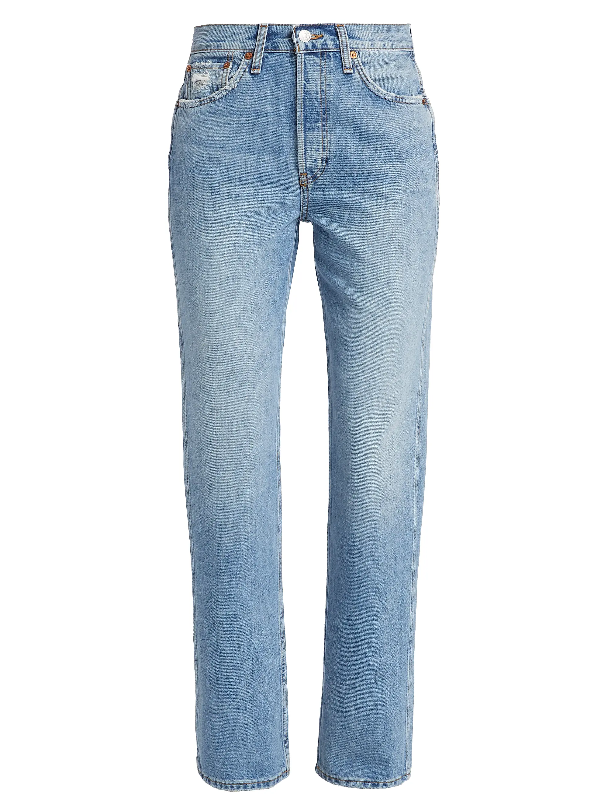 90s High-Rise Rigid Straight Jeans