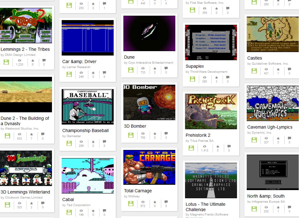 Nearly 2,400 classic MS-DOS games playable for free in-browser