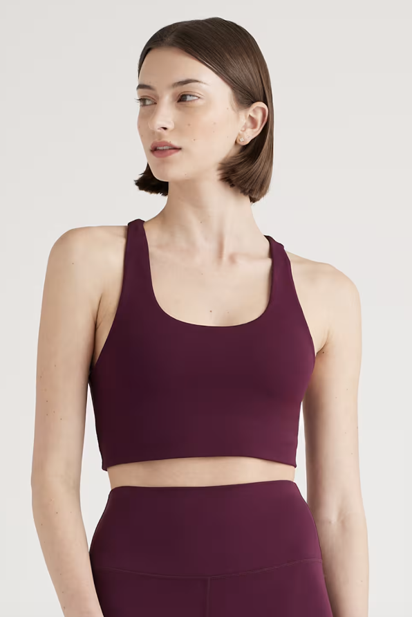 Quince, Ultra-Form Scoop Neck Longline Bra