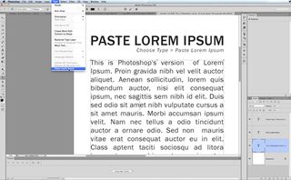 Photoshop secrets: Insert Lorem Ipsum