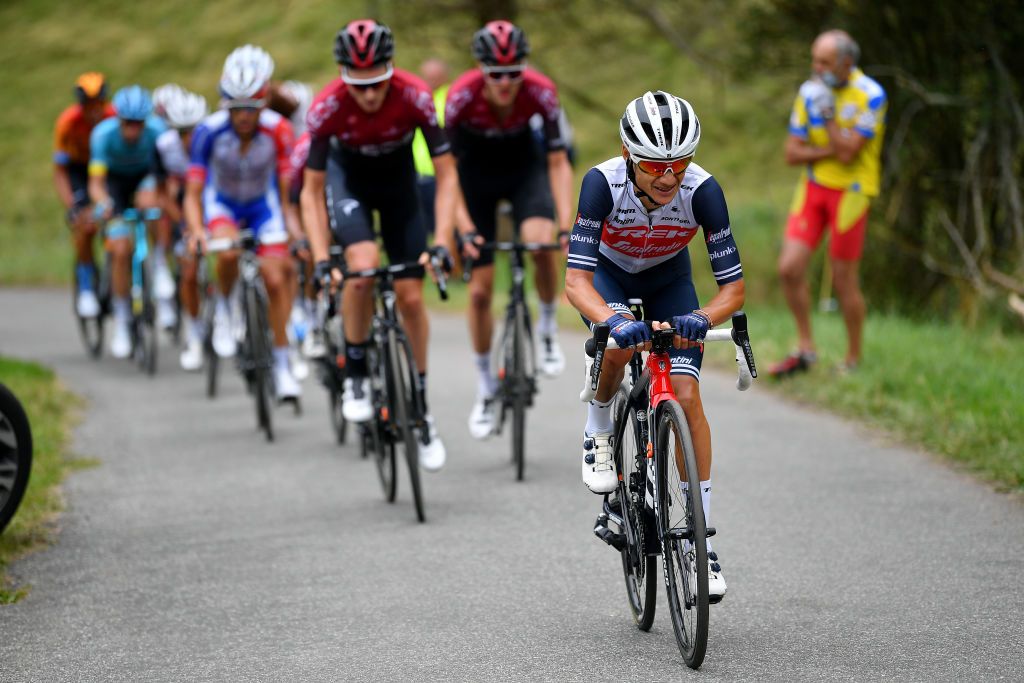 SARRANCOLIN FRANCE AUGUST 03 Kenny Elissonde of France and Team Trek Segafredo during the 44th La Route dOccitanie La Depeche du Midi 2020 Stage 3 a 1635km stage from Saint Gaudens to Col de Beyrde 1417m RouteOccitanie RDO2020 on August 03 2020 in Sarrancolin France Photo by Justin SetterfieldGetty Images