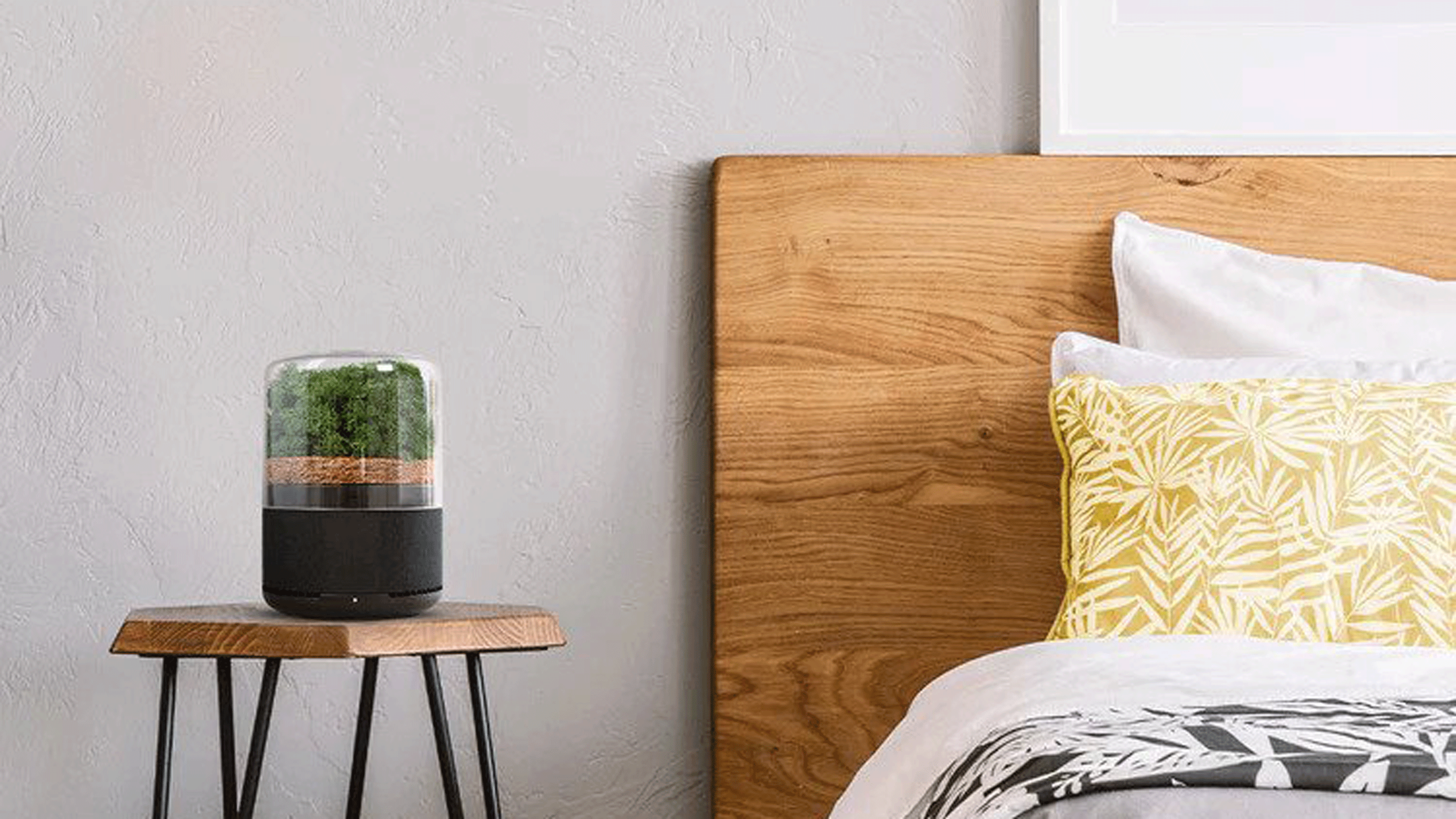 Briiv air purifier in bedroom