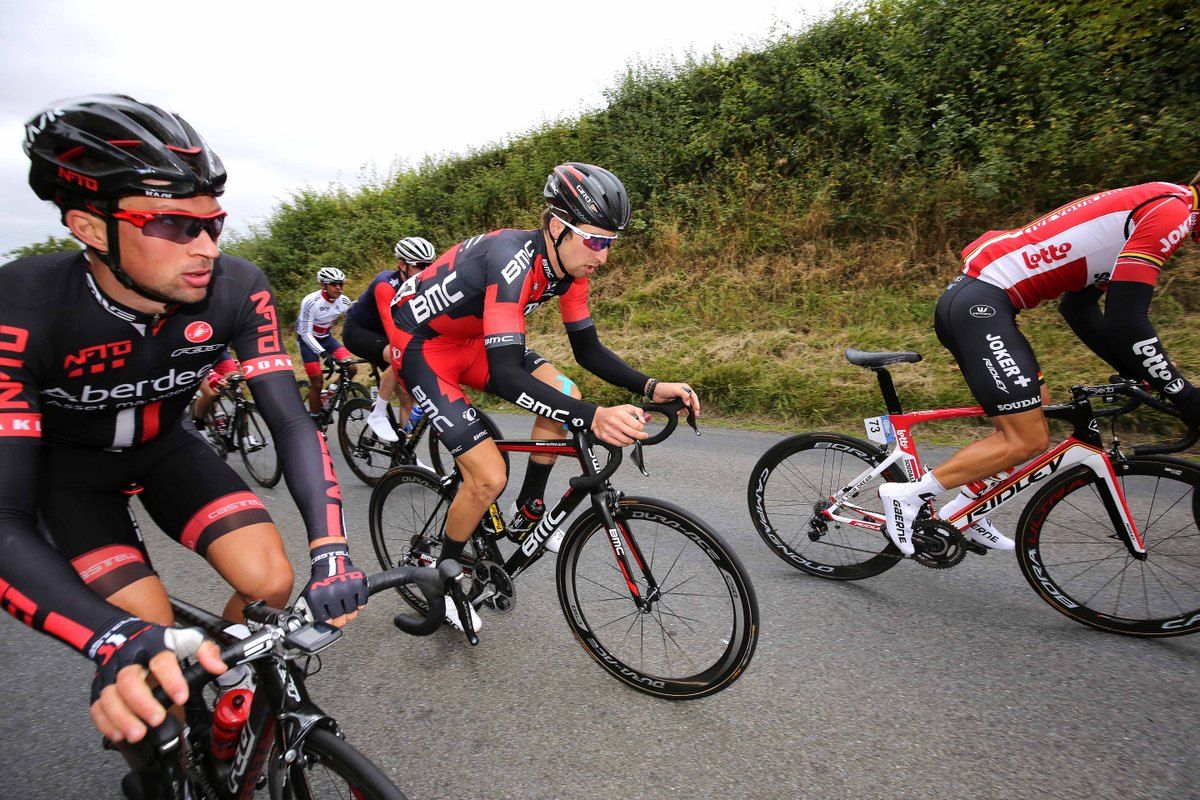 Taylor Phinney (BMC) in the bunch