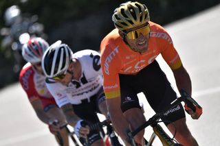 From R Escapees Team CCC rider Belgiums Greg Van Avermaet Team Sunweb rider Irelands Nicolas Roche and Team Cofidis rider Spains Jose Herrada Lopez ride during the 6th stage of the 107th edition of the Tour de France cycling race 191 km between Le Teil and Mont Aigoual on September 3 2020 Photo by Marco Bertorello AFP Photo by MARCO BERTORELLOAFP via Getty Images