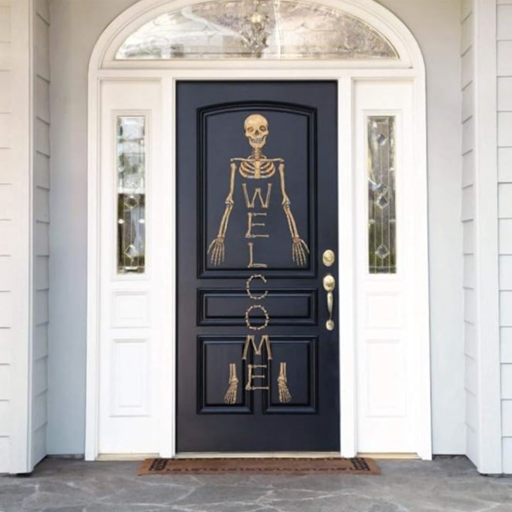 Skeleton door sticker