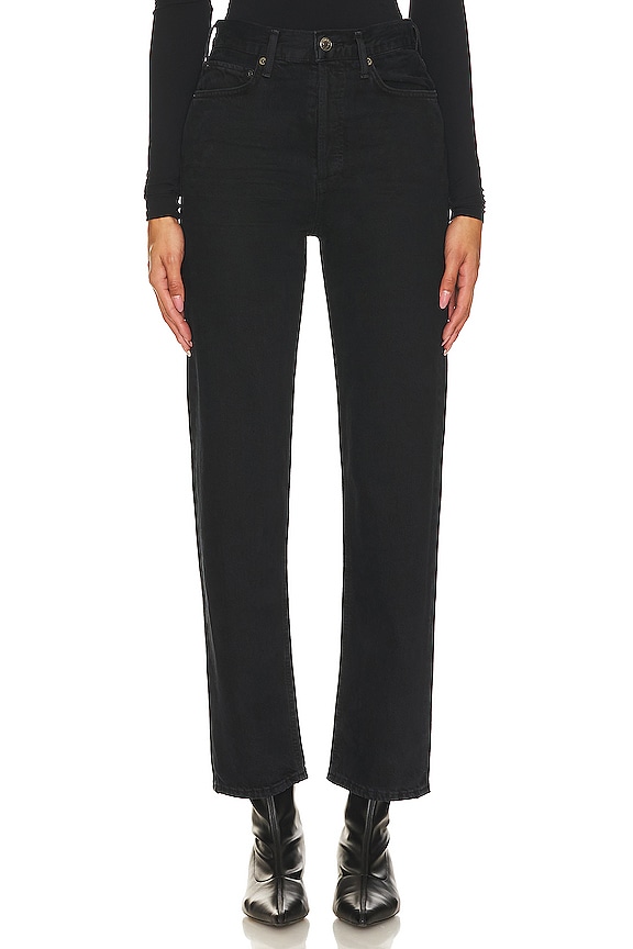90s Pinch Waist High Rise Straight Jeans