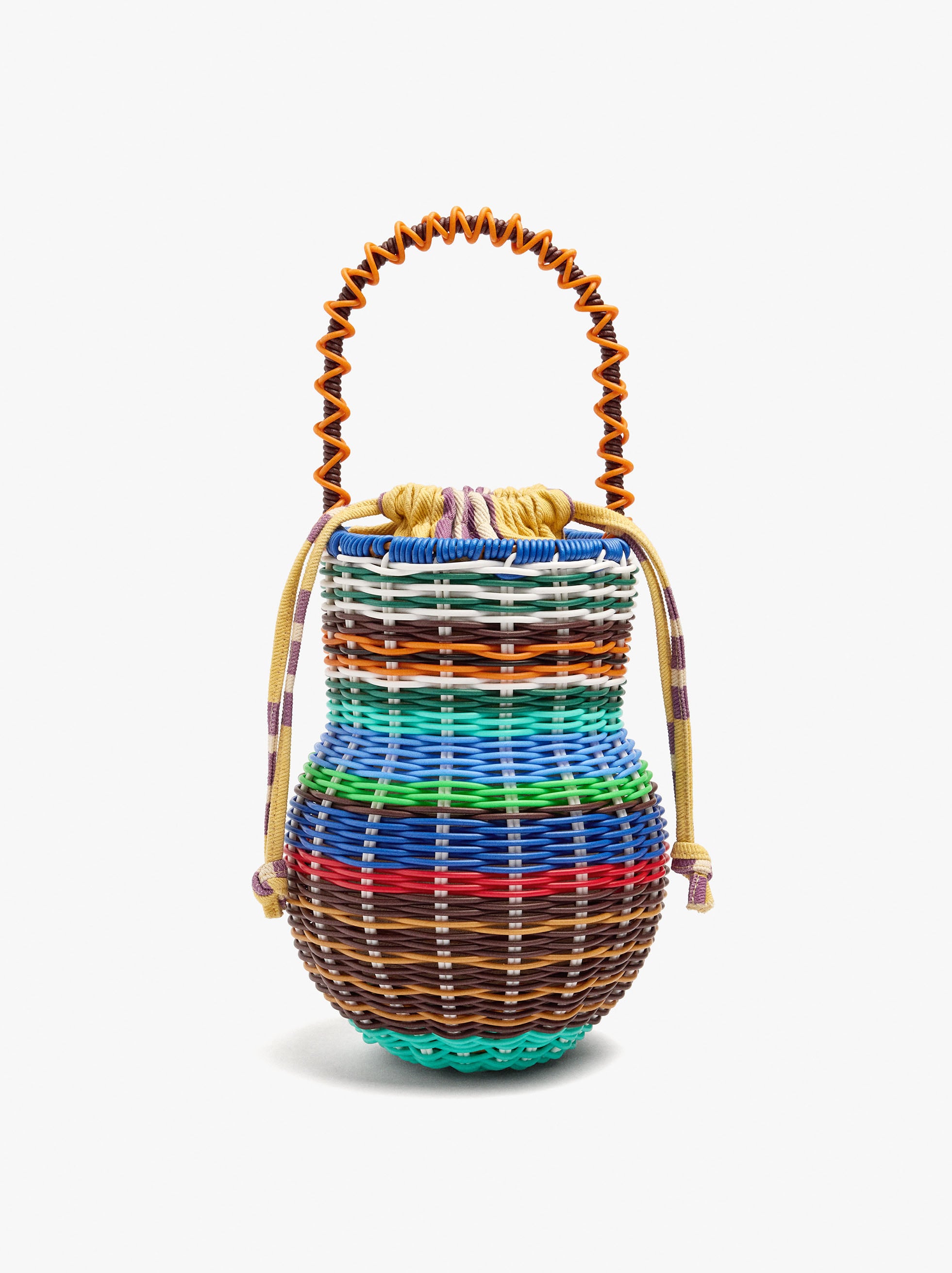 Multicolor Basket Handbag