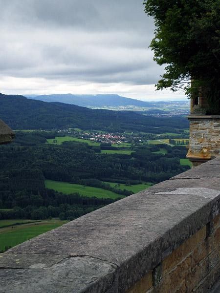 The castle sits at the top of Mount Hohenzollern at 855 meters high, so the view is spectacular.