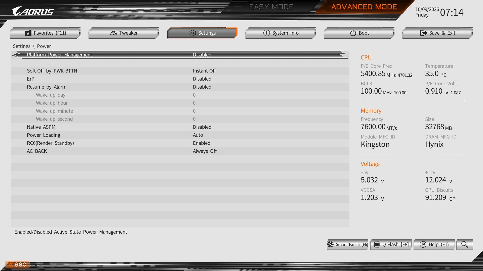 Gigabyte Z890M Aorus Elite Wifi7 Ice - BIOS