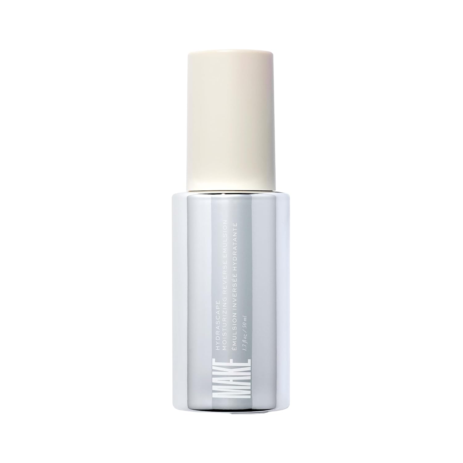 Make Beauty Hydrascape - Reverse Emulsion Hydrating Ceramide Face Moisturizer for Plump, Glowing Skin. Lightweight Antioxidant Lotion Serum for Dry Skin. 1.7oz Pump.