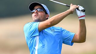 Mateo Fernandez de Oliveira takes a shot in the 2022 World Amateur Team Golf Championships