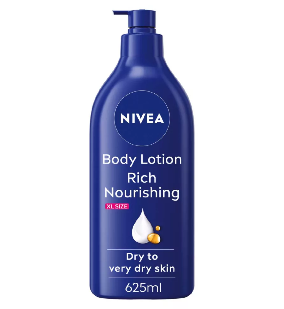 Nivea Rich Nourishing Body Lotion for Dry Skin 625ml