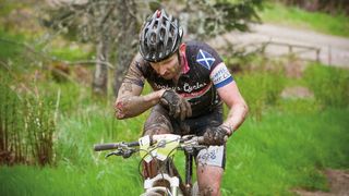 Greig Brown riding the Glentress 7 XC race one of TweedLove's many events