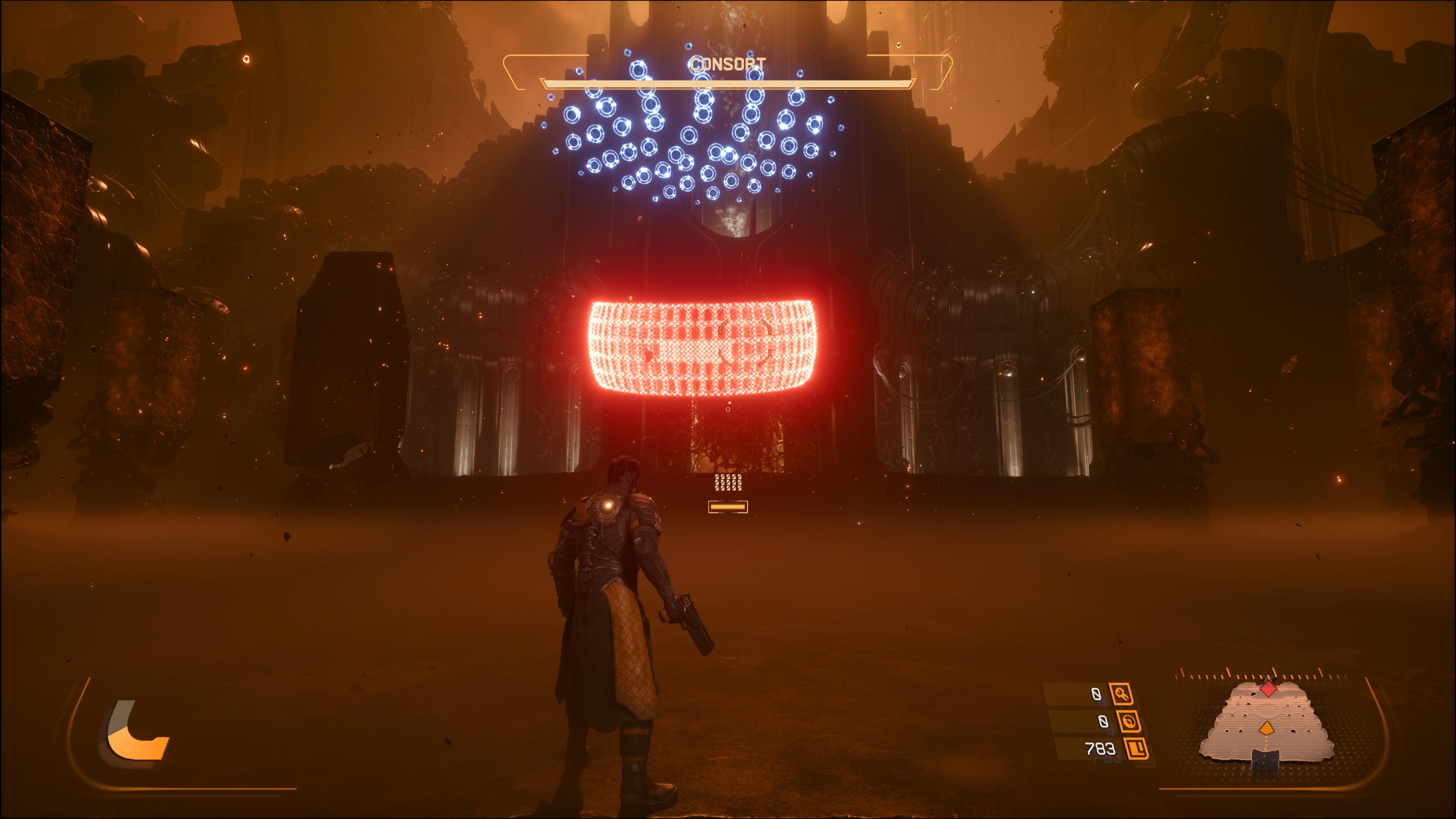 اسکرین شات از Saros در PS5 Pro گرفته شده است