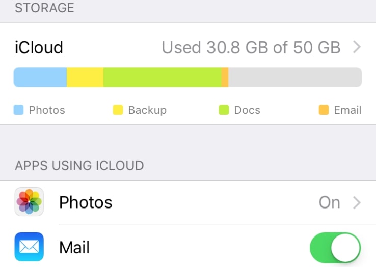 free up iCloud storage