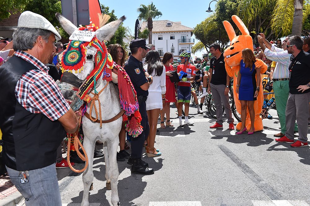 At the start of stage 3 of the Vuelta a Espana