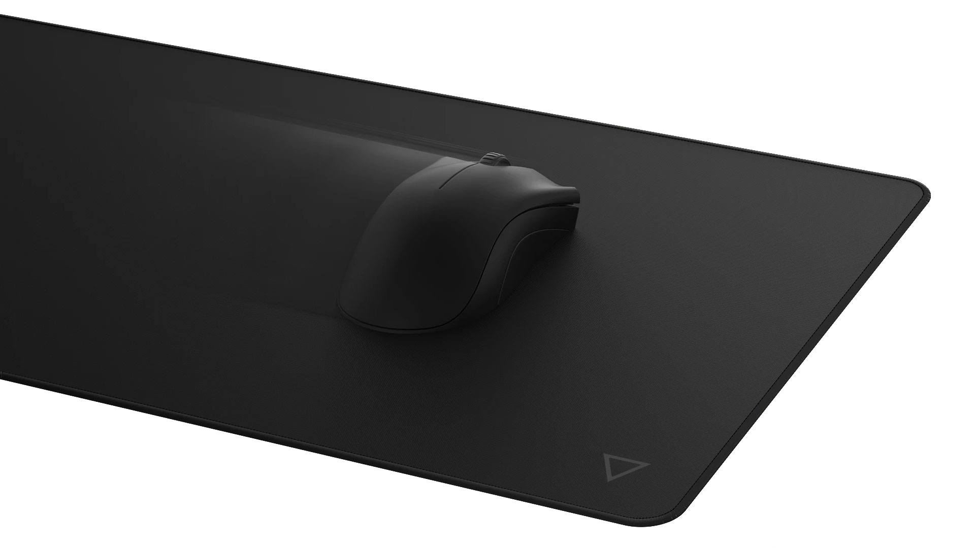 Eve Mouse Pad at an angle with a mouse on it on a white background