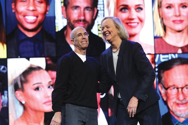 Jeffrey Katzenberg and Meg Whitman of Quibi