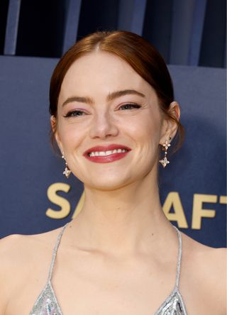 Emma Stone attends the 30th Annual Screen Actors Guild Awards at Shrine Auditorium and Expo Hall on February 24, 2024 in Los Angeles, California