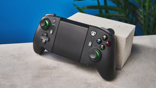 Photograph of the PowerA MOGA XP7-X Plus gaming controller for mobile phones