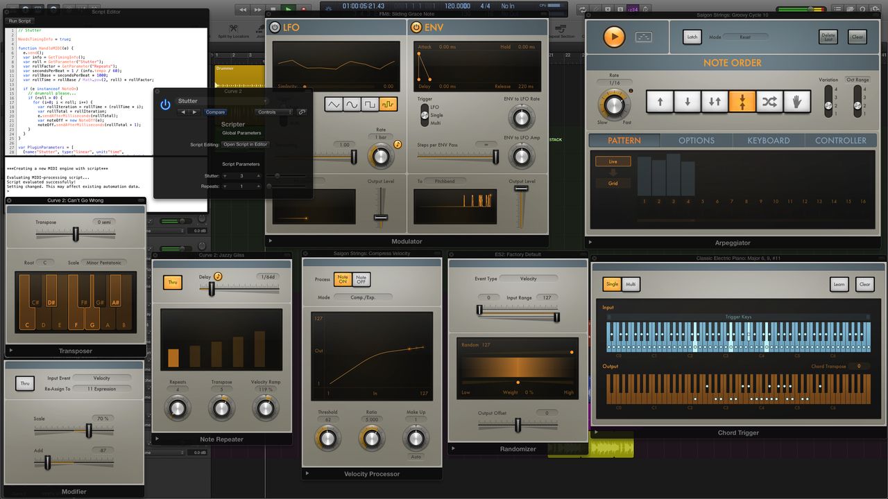 Logic finally has 'proper' MIDI effects plugins.