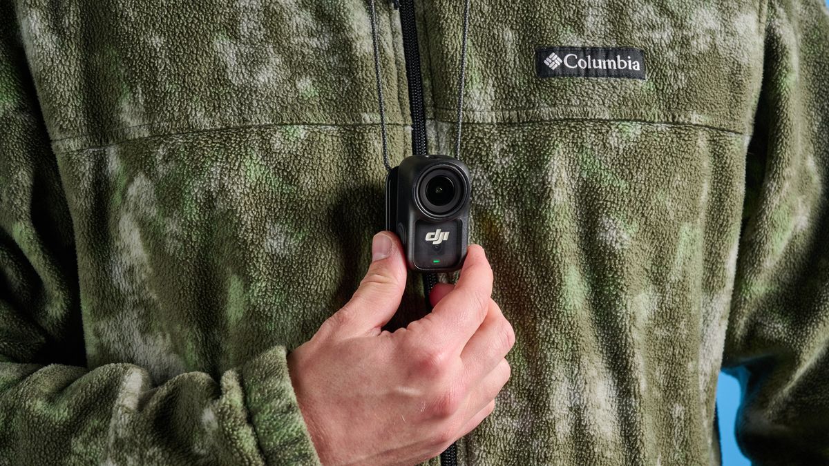 DJI Osmo Nano on a neck pendant