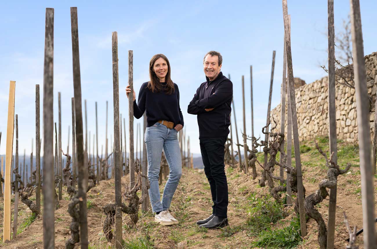 Caroline Frey and Peter Gago on the Hill of Hermitage