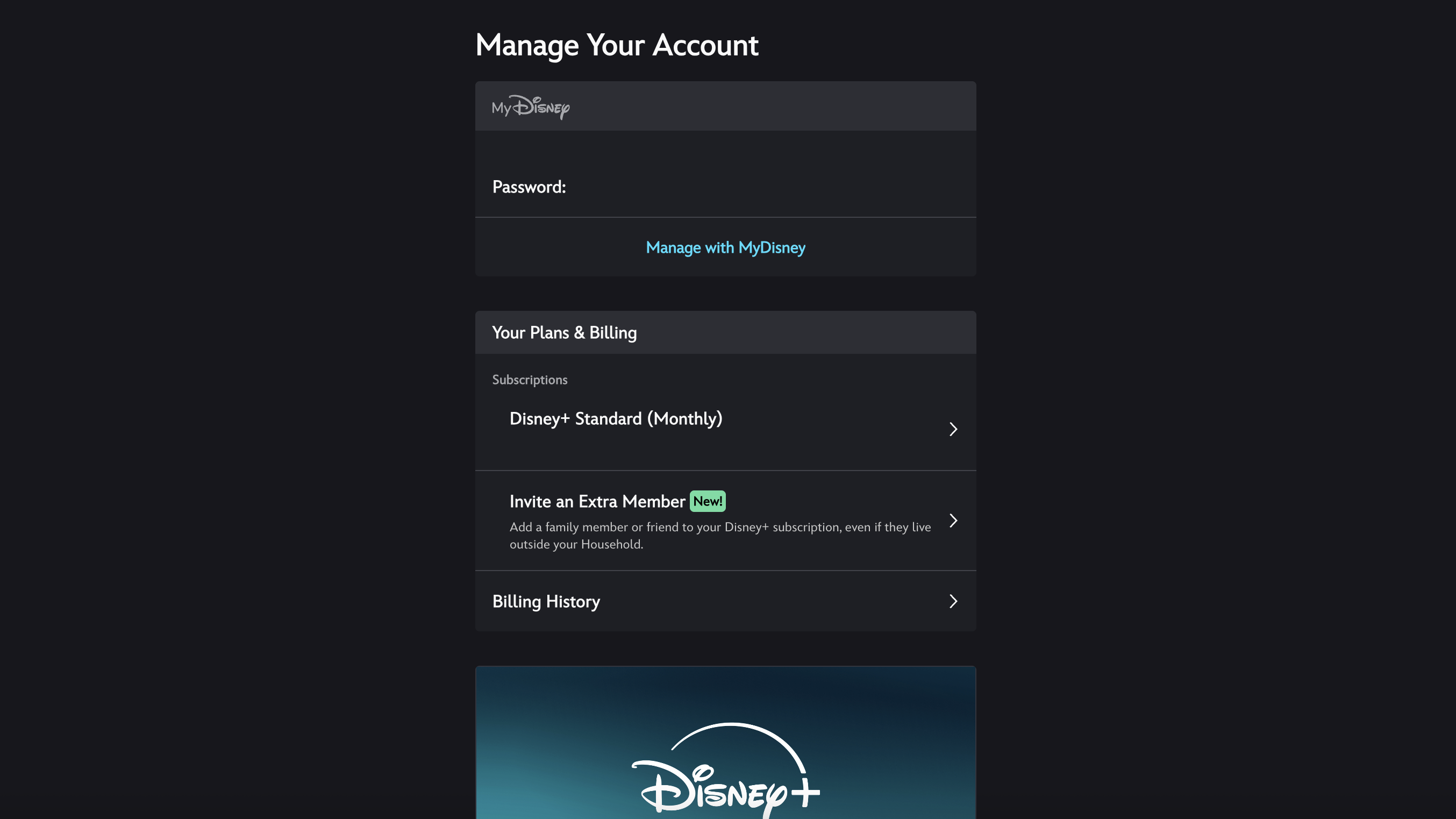 Screenshot of cancellation process for Disney Plus