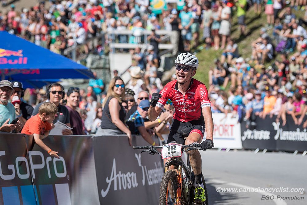 Anton Sintsov (JBG - 2 Professional MTB Team) finishing 3rd