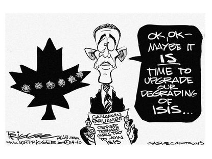 Obama cartoon ISIS security Canada