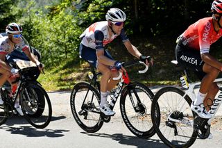 SAINTVULBAS FRANCE AUGUST 08 Bauke Mollema of The Netherlands and Team Trek Segafredo Breakaway during the 32nd Tour de LAin 2020 Stage 2 a 141km stage from Lagnieu to Llex MontsJura 896m tourdelain TOURDELAIN TDA on August 08 2020 in SaintVulbas France Photo by Justin SetterfieldGetty Images