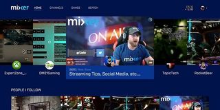 The Mixer dashboard.