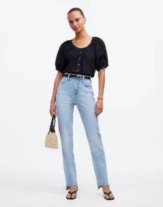 The Perfect Vintage Jean in Fernrock Wash: Raw Hem Edition