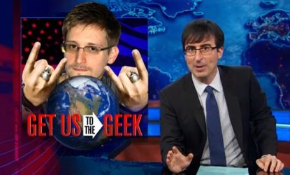 John Oliver mocks Snowden-hunt