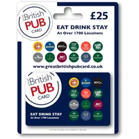 British Pub Card:&nbsp;was £25, now £21.25 at Amazon