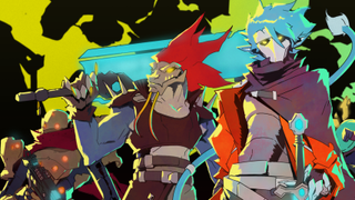 Key art of three Hyper Light Breaker characters standing and looking at camera