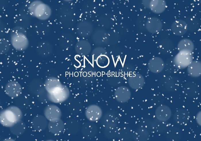 Photoshop brushes: snow