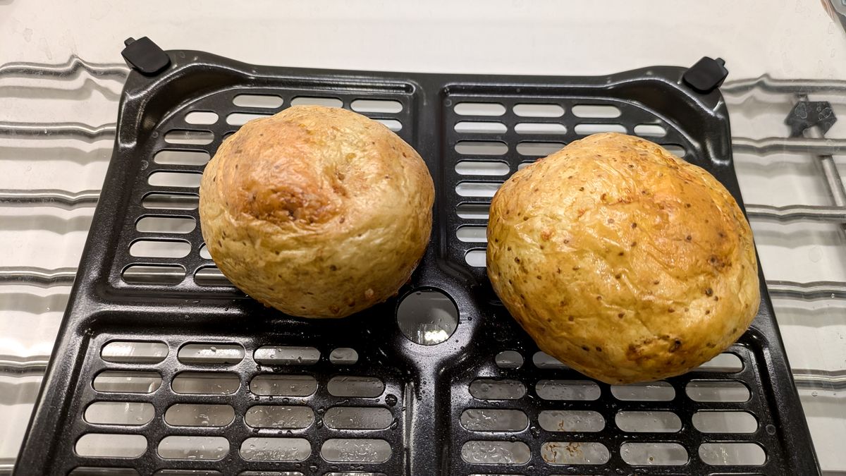 Ninja Crispi Microwave baking potatoes