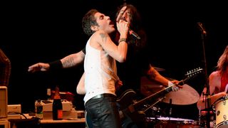 Perry Farrell and Dave Grohl onstage in 2015