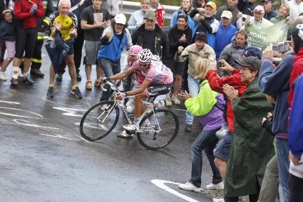 Alberto Contador (Saxo Bank-SunGard) knows that with every pedal stroke he is winning the 2011 Giro d'Italia.