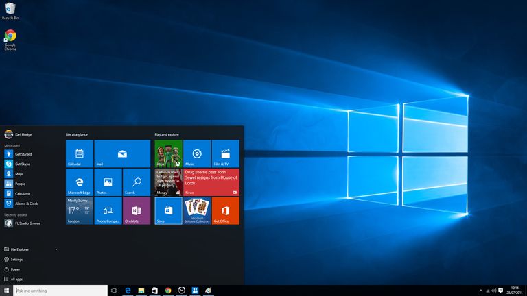 3. The Start menu is back